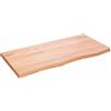 vidaXL Ripiano Muro Marrone 100x50x(2-4) cm Massello Rovere Trattato