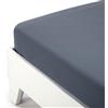 Caleffi Lenzuolo con angoli inferiore Cotone tinta unita Matrimoniale Grigio in Cotone - 25489