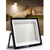Litglobe 500W Faretto LED da Esterno,3000K Bianco Caldo Faretti Esterno,50000LM Super Luminoso Faro LED,IP66 Impermeabile Fari per Giardino, Cortile, Terrazza, Patio, Garage