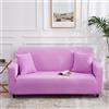Odot Copridivano 4/3/2/1 Posti,Colori Solidi Moderni ed Eleganti Copridivano Elasticizzato Universale, Copri Divano AntiGraffio, Copri Divano con Braccioli, Fodera Divano (Viola Chiaro,1 Posti)