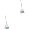 rongweiwang 2 Set di efficienti e durevoli Set di Scopa e Paletta per Una Facile Pulizia Set di Scope e Paletta per la Spazzatura in plastica Elegante, 2Insieme