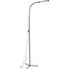 Atyhao Lampada da Terra a LED Temporizzazione Moderna Protezione degli Occhi Dimmerabile Lampada da Pianoforte Regolabile a Collo di Cigno per Casa 100-240V(158CM)