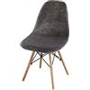 FANSU Velluto Coprisedie con Schienale 1/2/4/6 Pezzi Elasticizzato, Nordico Sedia Scandinave Fodere Coprisedia per Sala da Pranzo Copertura per Cucina Ufficio Soggiorno (Grigio Scuro,6 Pezzi)