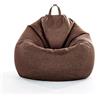 DOTBUY-SHOP Pouf Poltrona a Sacco Gigante,Colore Solido Bean Bag Bambini & Adulti (Senza Imbottitura), Morbido e Accogliente Puffo per Sedersi Poltrona da Lettura per Soggiorno (M,caffè)