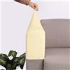 Hearda Copri Braccioli, 2/4/6 Pz Universale Copribraccioli, Velluto Copri Divano, Antiscivolo Copridivano Elasticizzato, Copri Poltrona con Braccioli per Poltrone, Divano (Giallo Chiaro,6 Pezzi)
