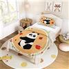 Morbuy Copripiumino Singolo 90x190 e 1 Federa 40x60, Set Copripiumino Singolo in Microfibra, Biancheria da Letto di Panda Stampa