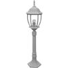 Dopa Dopastore Lampione da Terra Attacco E27 Palo da Giardino Altezza 87CM Lanterna in Vetro Moderna per Ambienti Esterni IP55 (Grigio)