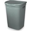 Belli e FORTI Cesta Portabiancheria da Bagno, Grigio Scuro, Capacità di 55 Litri, Plastica Polipropilene, Colors Line Traforata Traspirante 37×39.5×54 cm