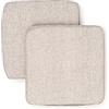 PARAMAISON Cuscini Coprisedia Shabby Chic Melange, Set da 2 pezzi, Imbottito, con Fascia Elastica, Sfoderabile, 40x40 cm, Vari Colori