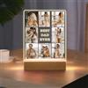 SosnSusn Lampada Personalizzata con Foto - Regali Personalizzati San Valentino per Lei Lui, Idee Regalo Fidanzato Fidanzata Compleanno Natale Anniversario - Amore infinito [Classe di efficienza energetica A]