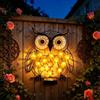 Sinlay Ferro Battuto Luci Solari Da Giardino A Parete, Luci Solari Da Esterno, Decorazioni Giardino, Ape, Gufo, Farfalla, Design Traforato, Impermeabilità Ip65, Led Luminosità, Decorazione Da Parete (A)
