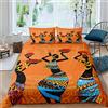 Loussiesd Set di biancheria da letto da donna etnico afro africano set copripiumino tradizionale esotico trapunta tribale camera da letto collezione 3 pezzi super king size