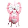 Micocca Baby Fiocco Nascita Rosa con orsetto e Nome Personalizzato Ricamato Made in Italy