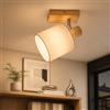 Lichtmaler Applique da Parete Interno - Illuminazione Faretti Led Orientabili Lampada Soffitto Vintage Legno Luce E14 Lampadario Muro Soggiorno Cucina Corridoio, Lampadina Non Inclusa