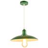 Chao Zan Lampada a Sospensione E27 Vintage Industriale Edison Lampada a Soffitto Metallo Plafoniera Lampadario Pendente Lampada per Bar Ristorante Retro (verde)