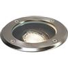 Qazqa delux - Faretto da incasso da terra Moderno - 1 luce - Ø 130 mm - Acciaio - Moderno - Illuminazione esterna