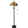 Bidesen Tiffany Lampada da terra Giallo Liaison Lampada da lettura in piedi 16 pollici Antico Angolo Lampada Decorazione Camera da Letto Soggiorno Home Office (A6)