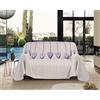 IlGruppone Telo Arredo Made in Italy in Cotone Grandfoulard Copritutto Copridivano Copriletto-Teli Sofà Arredatutto-Drappeggio-Arazzo-Copridivano Grand Foulard Letto - Matrimoniale - Cuori Lilla