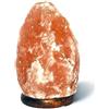 Sanawell Lampada di Sale Rosa dell'Himalaya naturale forma Grezza, con base in legno e completa di lampadina (Peso 1/2 KG)