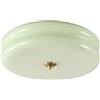 KCO Lighting Mid Century Modern LED Flush Mount plafoniera soffitto Mint Green Glass Hallway Nordic Vintage Round Semi Flush Plafoniera per Bagno Porc
