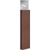 CASSETTE POSTALI ALUBOX ALUBOX Posacenere Da Esterno A muro 83X12X5 Cm Portacenere Da Esterno Made In Italy In Acciaio Inox E Alluminio Ideale Per Esercizi Commerciali (RUGGINE - A MURO)