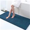 IlGruppone Tappeto da Bagno Microfibra Super Soffice Lavabile in Lavatrice Antiscivolo Assorbente Lavaggio Rapido Super Morbido Bagno Doccia Camera Letto - Petrolio - 60x120 cm