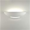 Universo Led - Applique da parete mezza luna in gesso doppia emissione verniciabile lampada con attacco r7s moderno per illuminazione