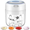 Generic Mini tritatutto elettrico per aglio, processore di alimenti portatile, tritatutto per verdure, tritatutto per cipolle, tritatutto per carne senza fili con ricarica USB per verdure, pepe, cipolla