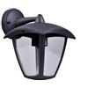 Partenopea LAMPADA DA PARETE ATTACCO LAMPADINE E27 PER ESTERNO IP44 - APPLIQUE GRIGIO ANTRACITE DA MURO IN ALLUMINIO E PVC IDEALE PER GIARDINI TERRAZZI INGRESSI PORTICI E PATIO (Lanterna)