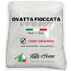 Tata Home Ovatta per Imbottitura in Poliestere Soffice per Cuscini Bambole Peluches Progetti Creativi Anallergica Fioccata Bianca Made in Italy Sacchetto 1 kg