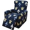 WWQQKJ 4-Pezzi Copripoltrona Relax Reclinabile Universale, Moderna Fodere Copripoltrona Reclinabile 1 Posto Elasticizzato Lavabile Rimovibile,Copertura per Poltrona Reclinabile(Color 19)
