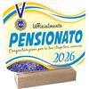 STAMPATEK Cornice Regalo Pensione Uomo, Targa Pensionato 2026 Premio Pensionato Dell'anno, Ricordo Trofeo Riconoscimento Alla Carriera Regali Per Pensione, Congratulazioni Pensionamento