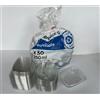 Nicoletti Coffee Nicoletti 50 VASCHETTE PER ALIMENTI CONTENITORI CON COPERCHIO ERMETICO IN PET IDEALI PER CIBO FRESCO, RISTORAZIONE, PAUSA PRANZO, CONSERVAZIONE FREEZER CONGELAMENTO (250 cc (13x11x3))