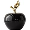 F Fityle Ornamenti per Ingresso, Statua Di Mele Figurina in Ceramica Centrotavola Da Collezione Ornamento Scultura Di Frutta per L'arredamento Dell'ingresso Della Libreria, Nero, Grande