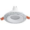 Zeitnet Inc. Faretto incasso moderno bianco tondo cristalli brillantini luce LED 5W GU10 65mm