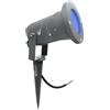 Planetitaly Luce per Sentiero orientabile con Picchetto, GU10 6W Faretto da Giardino Proiettore LED Spot Impermeabili IP65, Faretto LED da Giardino colore blu per Prato Cortile Esterno (GRIGIO LUCE BLU)