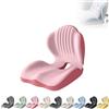 Generic Cuscini per seduta in memory foam a forma di L, integrati con supporto lombare, cuscino ortopedico per sedia da ufficio, cuscino ergonomico per schienale e seduta per casa, auto, sedia a rotelle e