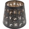Fafeicy Paralume per Lampada Ombra, Paralume per Lampada Ombra in Metallo, Paralume in Ferro Inciso per Lampada da Tavolo Lampada da Terra con Motivi di Ombre Sole Luna Stelle, Paralume