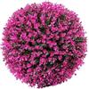 WNDUOKXH Eleganti Sfere Decorative in Finto bosso per Decorazioni Interne o Esterne Aspetto Realistico Ampia Applicazione in plastica, Viola 30 cm