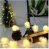 GVNFJKJK Luci Natalizie a Forma di pigna | Decorazioni Natalizie a LED | Decorazioni a pigna for Feste all'aperto, Patio, Matrimoni, Giardini, Colori(Colorful,32ft(80led))