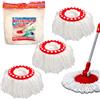Amami BEAUTY KLEVENMOP Set di 3 Ricambio Mop, Compatibile Roto mop, in microfibra