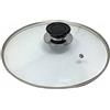 vetrine inrete Vetrineinrete® Coperchio in Vetro temperato per pentole padelle con Foro Vapore 16 18 20 24 26 28 30 32 cm Bordo Acciaio (Ø26) B37