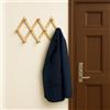 PALUPLUS Appendiabiti da Parete in Legno, Attaccapanni da muro Estensibile con 10 Ganci, adatto per ingresso, soggiorno, camera da letto, Made in Italy -8026F -0,9 (Naturale)