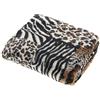 Mayssa Coperta maculata in pile Animalier Zebrato Tigrato Leopardato plaid 130x160 cm (Animalier)