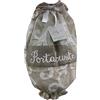 Russo Tessuti Porta Sacchetti Dispenser Buste Portasacchetti Cucina Ghirigori -Beige