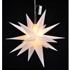 Spetebo Stella di Natale LED, 58 cm, con timer automatico, funzionamento a batteria, stella a LED per Natale, da appendere come decorazione per finestra