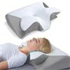 Generico Orthosleep recensioni，cuscino ortopedico ergonomico per apnea del sonno，cuscino orthosleep-Adatto a Fianco/Schiena/Stomaco(Gray)