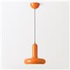 DLGLOLIN Lampada a sospensione vintage da soffitto in metallo lampadario lampade a sospensione interne per ristorante soggiorno camera da letto cucina bar corridoio arancione