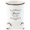 Kiamami Valentina - Porta Spazzolini Shabby Da Appoggio In Ceramica Decorata | Amelia
