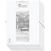 Clamaro 'N°1' Cornice Clip senza cornice 5 pz. 29,7x42 cm DIN A3 | Portafoto moderno con pannello posteriore in MDF laminato bianco e vetro acrilico - Ideale per presentazioni in stile galleria